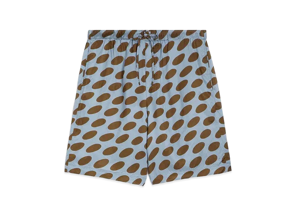DRIES VAN NOTEN Printed Twill Swimshorts "Light Blue"