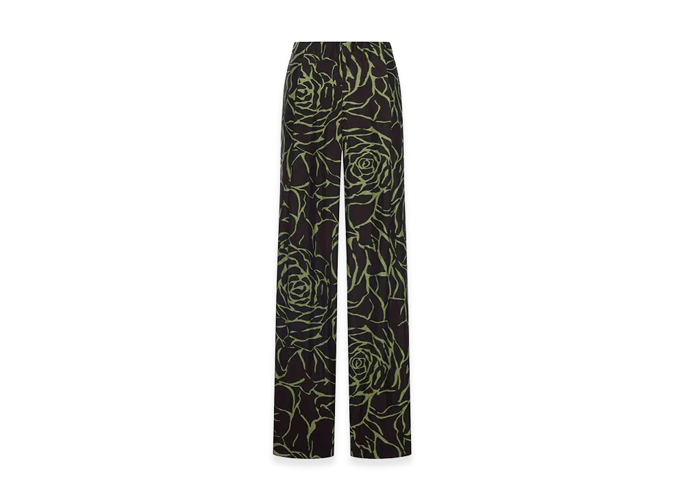 DRIES VAN NOTEN Women's Wide Leg Trousers With Print "Multicolor"