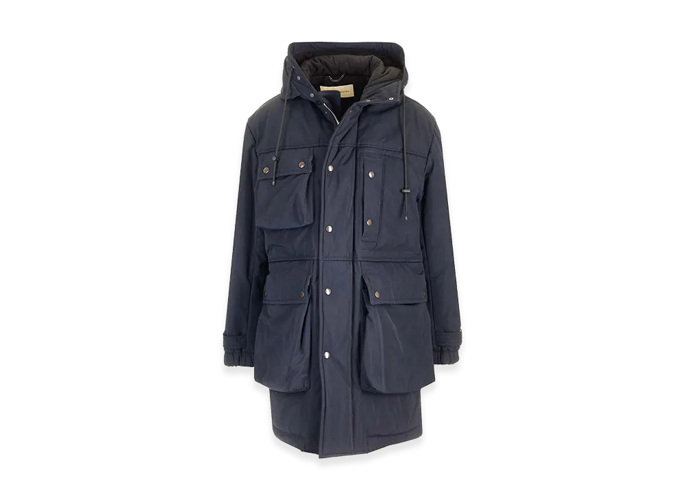 DRIES VAN NOTEN Roos Parka Coat "Blue"