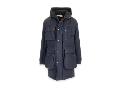 DRIES VAN NOTEN Roos Parka Coat "Blue"