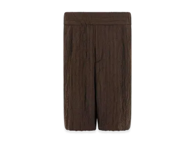 DRIES VAN NOTEN Plate Bermuda Shorts "Brown"