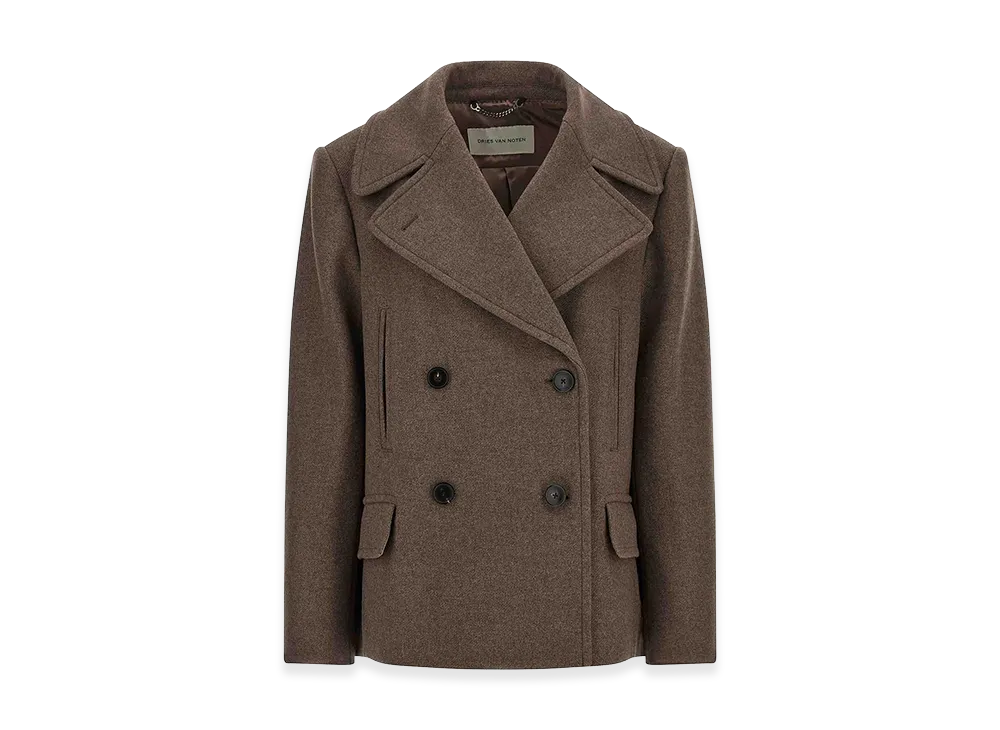 DRIES VAN NOTEN Women's Vafel Coat "Gray"