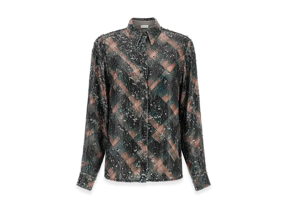 DRIES VAN NOTEN Women's Chowy Emb Shirt "Green"