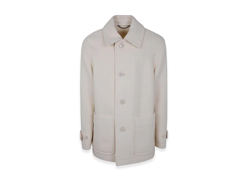 DRIES VAN NOTEN Rivne Classic Midi Coat "White"