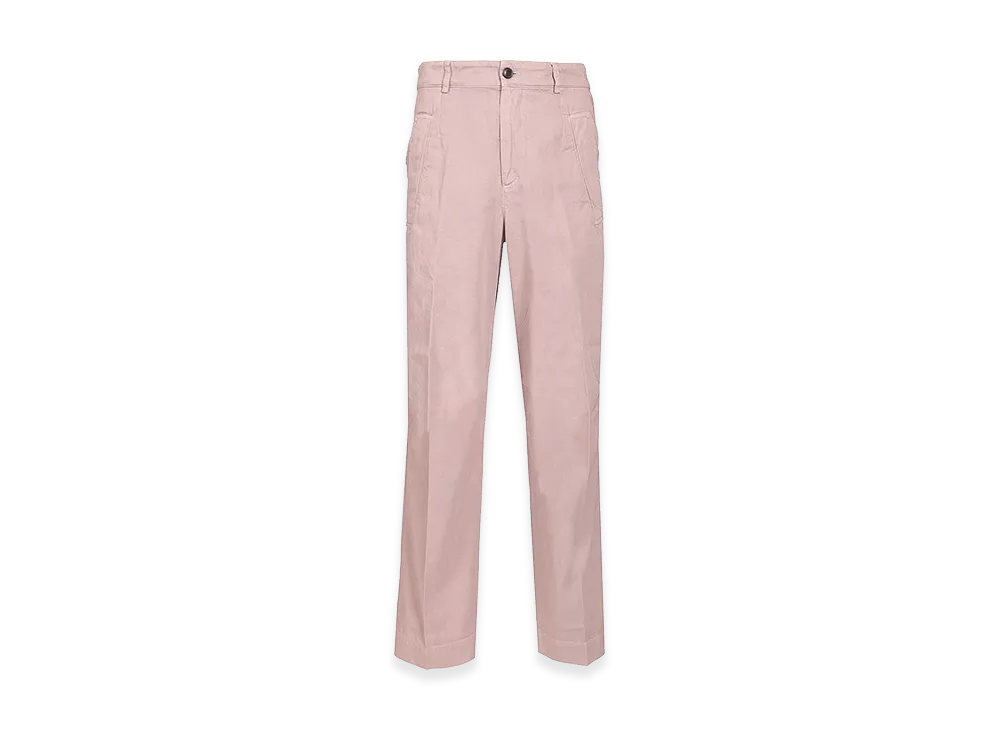 DRIES VAN NOTEN Otton Twill Trousers "Pink"