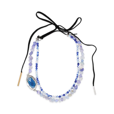 DRIES VAN NOTEN Necklace With Stones "Light Blue"