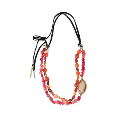 DRIES VAN NOTEN Necklace With Stones "Rose"