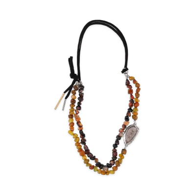 DRIES VAN NOTEN Necklace With Stones "Green"