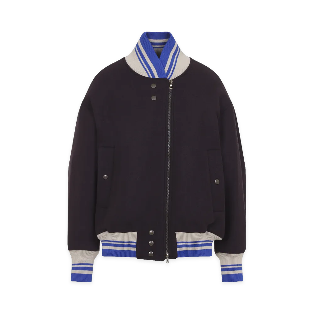 DRIES VAN NOTEN Women's Valdi Bomber Jacket "Purple"