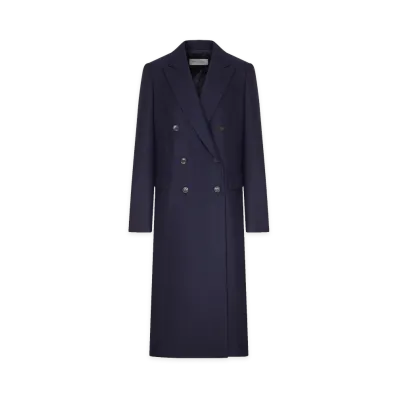 DRIES VAN NOTEN Women's Coats "Navy Blue"