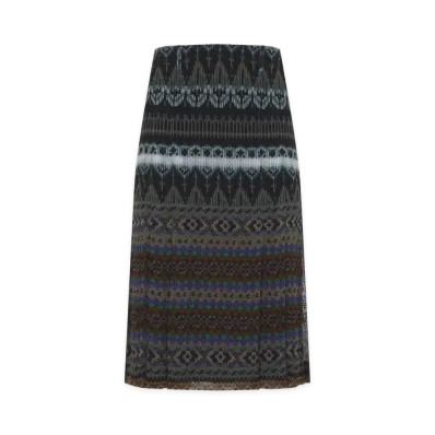 DRIES VAN NOTEN Women's Sianora Midi Skirt "Dark Brown"