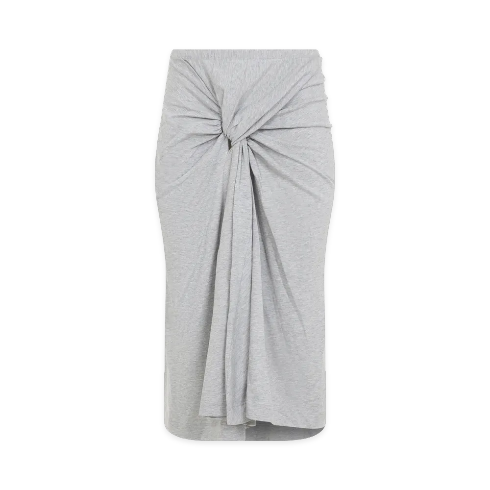 DRIES VAN NOTEN Women's Melange Hemellana Midi Skirt "Gray"