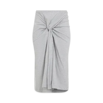 DRIES VAN NOTEN Women's Melange Hemellana Midi Skirt "Gray"