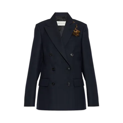 DRIES VAN NOTEN Women's Jackets "Navy Blue"