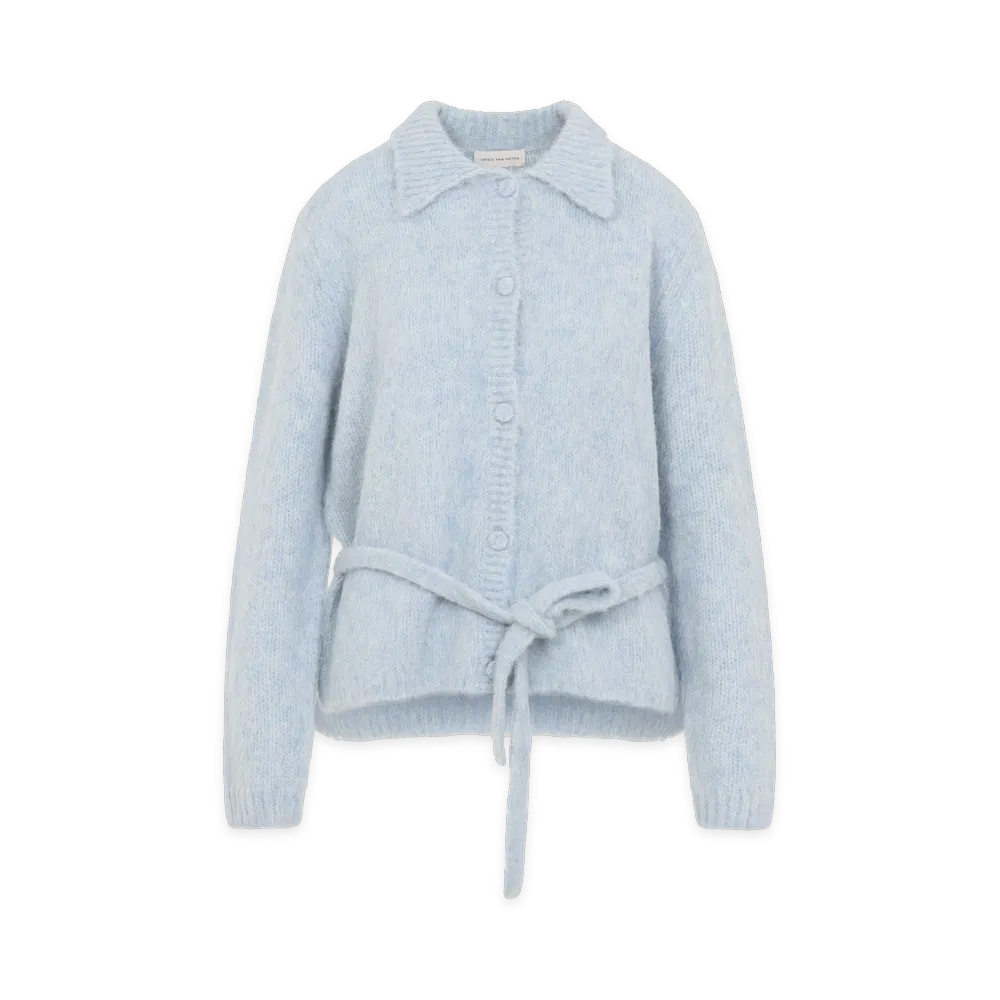 DRIES VAN NOTEN Women's Toco Cardigan "Light Blue"