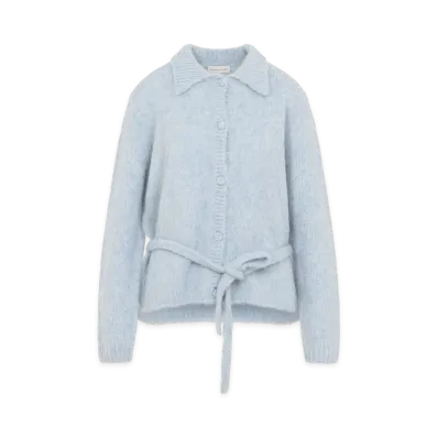 DRIES VAN NOTEN Women's Toco Cardigan "Light Blue"