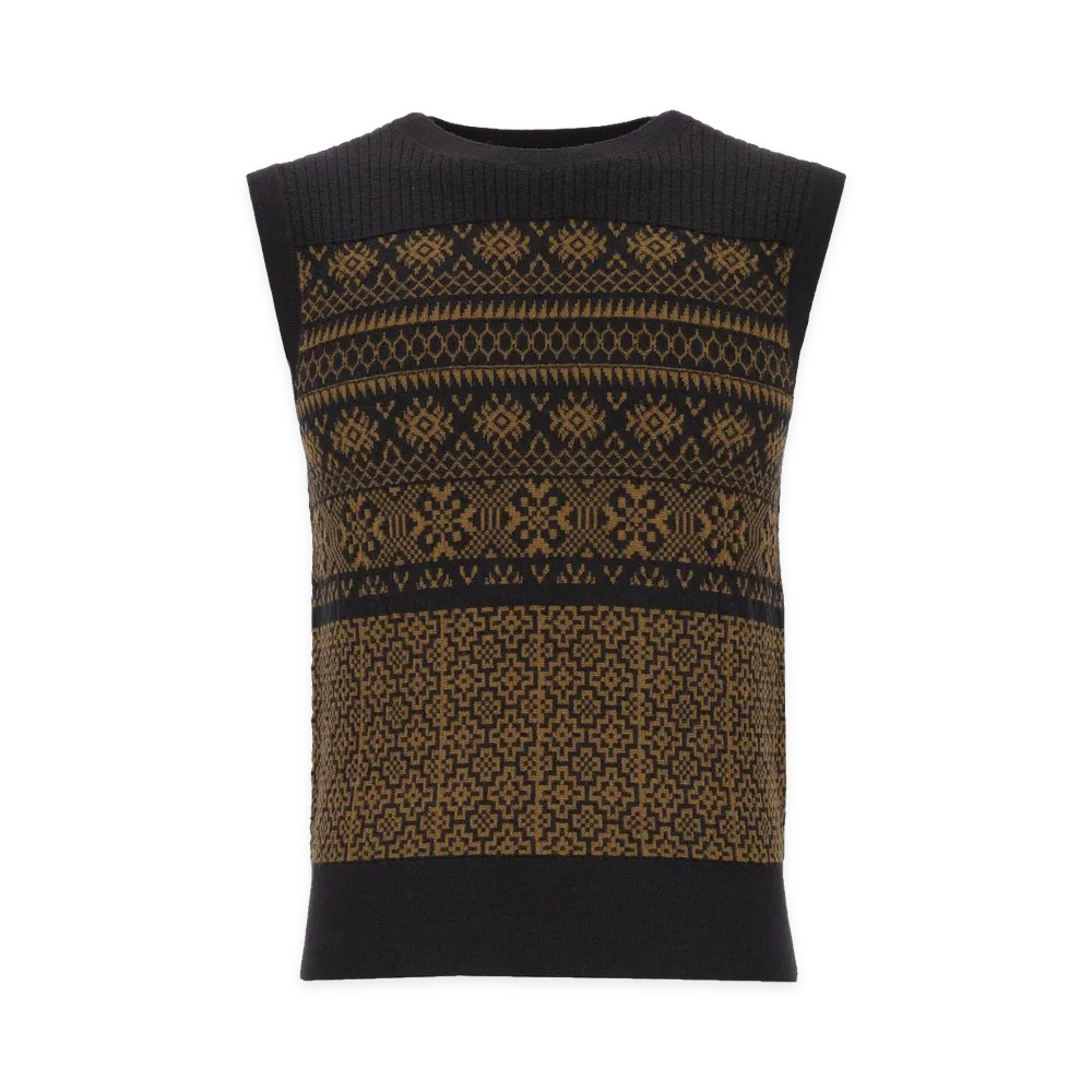 DRIES VAN NOTEN Mekele Knitted Vest "Dark Gray"