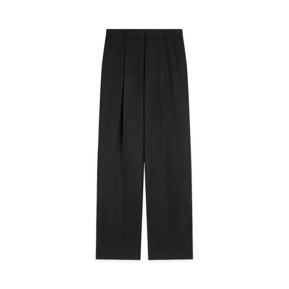 DRIES VAN NOTEN Women's Tailored Wool Pants "Black"