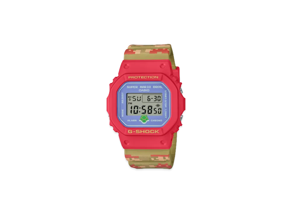 Casio x Super Mario Brothers 5600 Series DW5600SMB-4JR "Red"