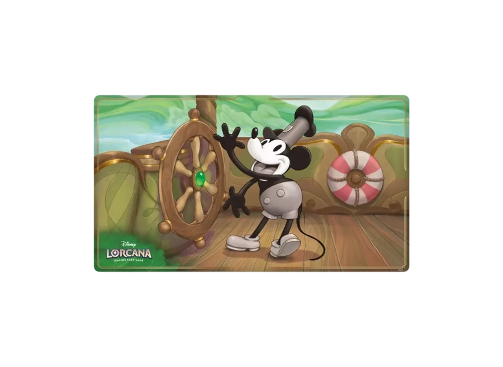 Disney Lorcana Japanese Ver. Official Playmat Mickey Mouse Steamboat Helmsman