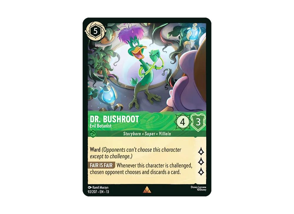 ドクター・ブッシュルート - 悪の植物学者 レア [92/207•EN•13]【英語版】(ブースターパック「ヴァインズ・アタック!」)