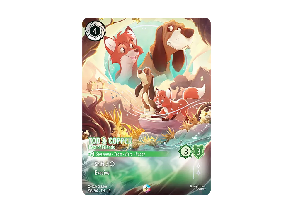 トッド&コッパー - 君は最高だ エンチャンテッド [236/207•EN•13]【英語版】(ブースターパック「ヴァインズ・アタック!」)