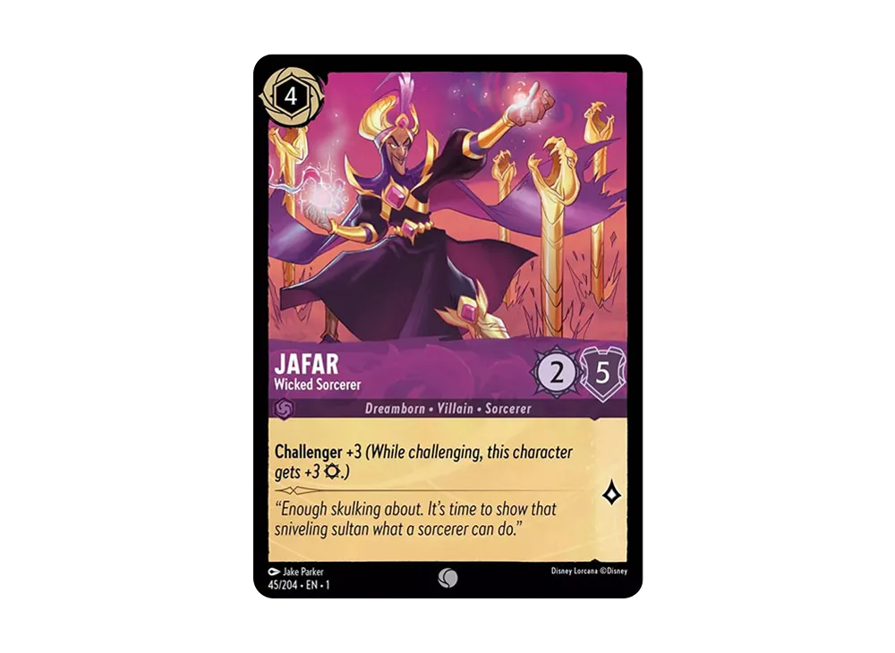 ジャファー - 邪悪な魔法使い C: ホイル[45/204・EN・1](ザ ファースト チャプター)【英語版】