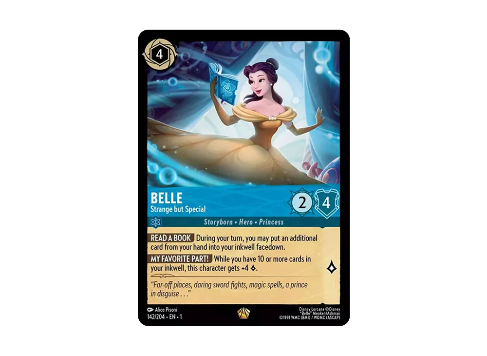 ディズニーロルカナ エンチャンテッド ベル 美しいけど変わり者 ロルカナ】ベル 美しいけど変わり者【E】JA・1・214[214/204・JA・1