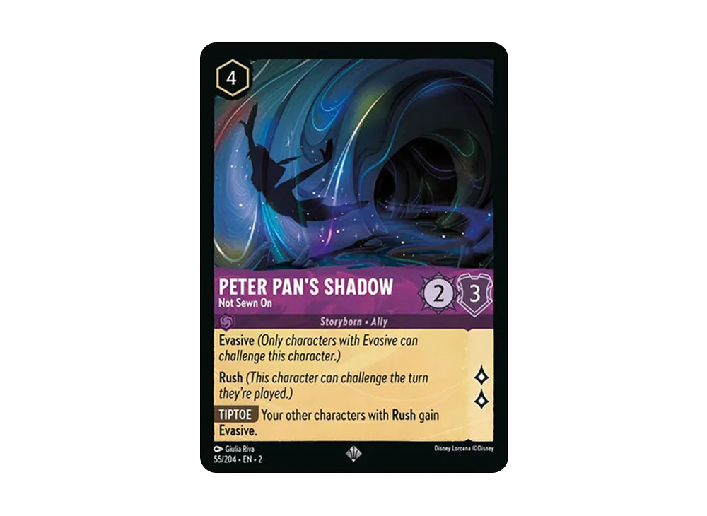 ピーター・パンズ シャドウ − ノット ソーン オン SR :Foil [55/204 EN-2](ライズ オブ ザ フラッドボーン)【英語版】