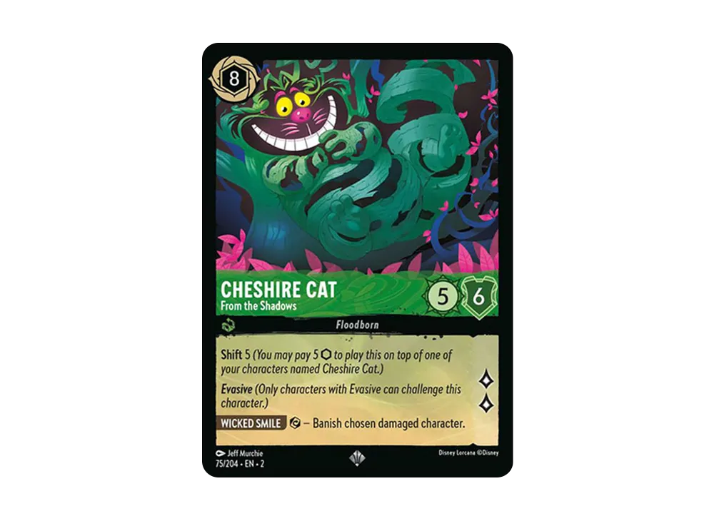 チェシャーキャット − フロム ザ シャドウズ SR :Foil [75/204 EN-2](ライズ オブ ザ フラッドボーン)【英語版】