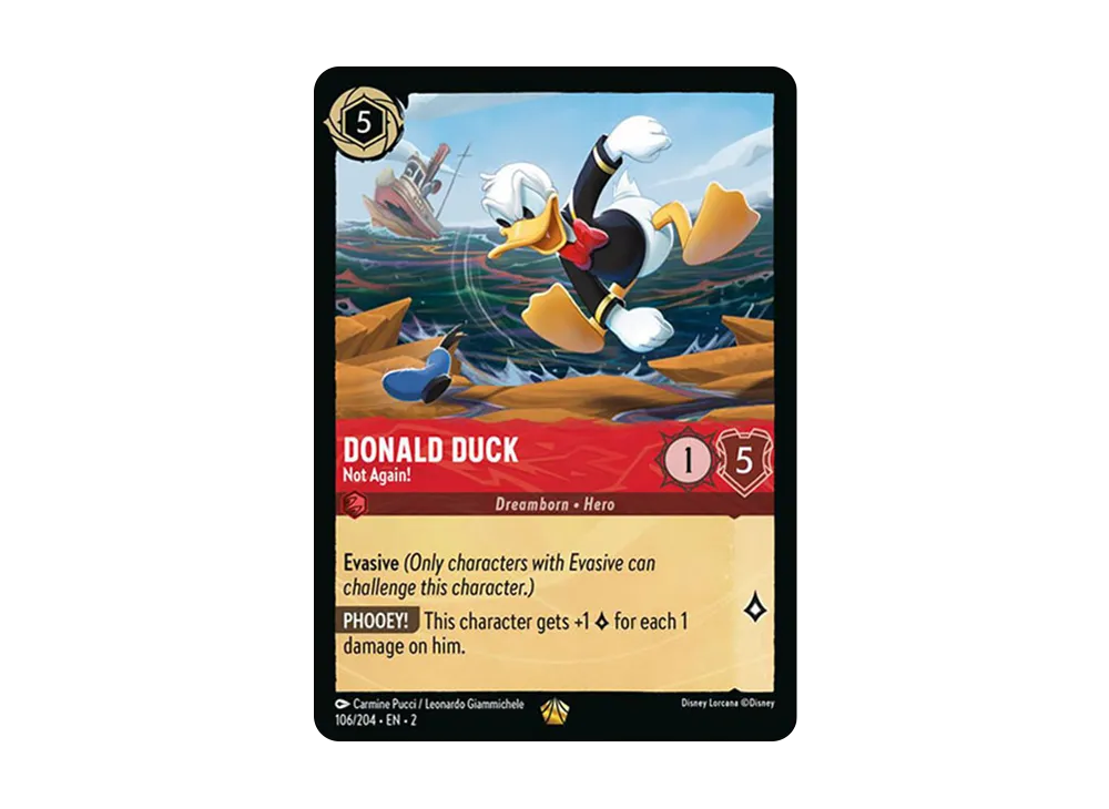 ドナルド・ダック − ノット アゲイン! L :Foil [106/204 EN-2](ライズ オブ ザ フラッドボーン)【英語版】