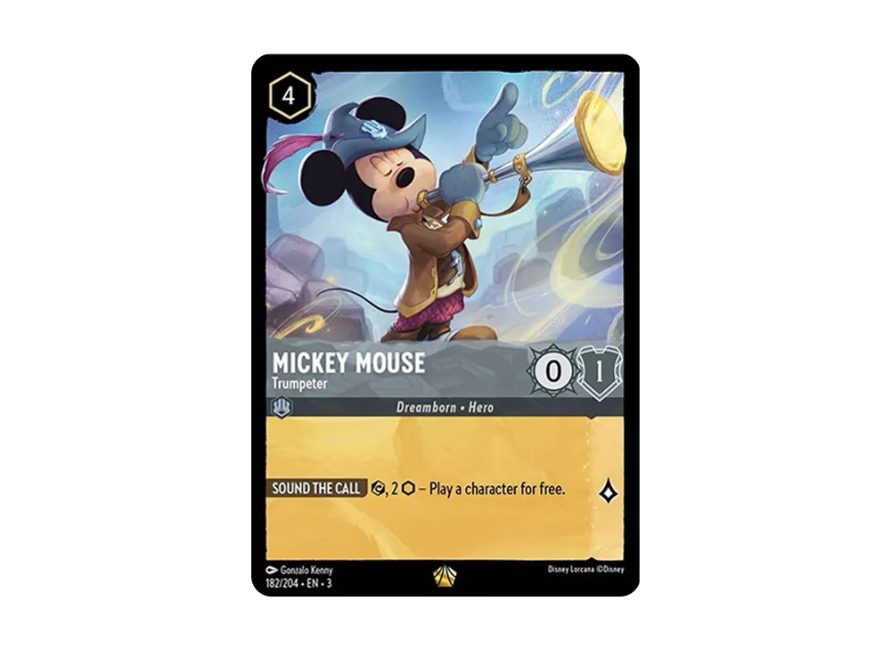 ミッキーマウス − トランペッター L :Foil [182/204 EN-3](イントゥ ザ インクランド)【英語版】