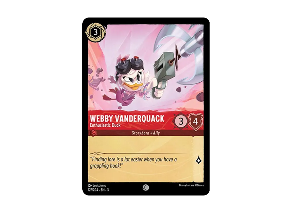 ウェビー・ヴァンダークワック − エンシュージャスティック ダック C [127/204 EN-3](イントゥ ザ インクランド)【英語版】