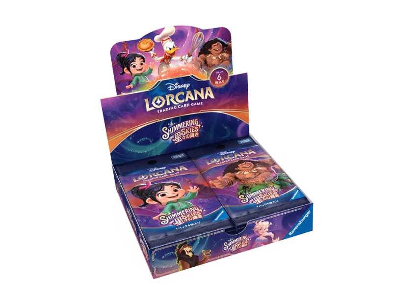 Disney Lorcana Shimmering Skies Japanese Edition TCG Booster Pack Box Disney Lorcana Shimmering Skies Japanese Edition TCG Booster Pack Box