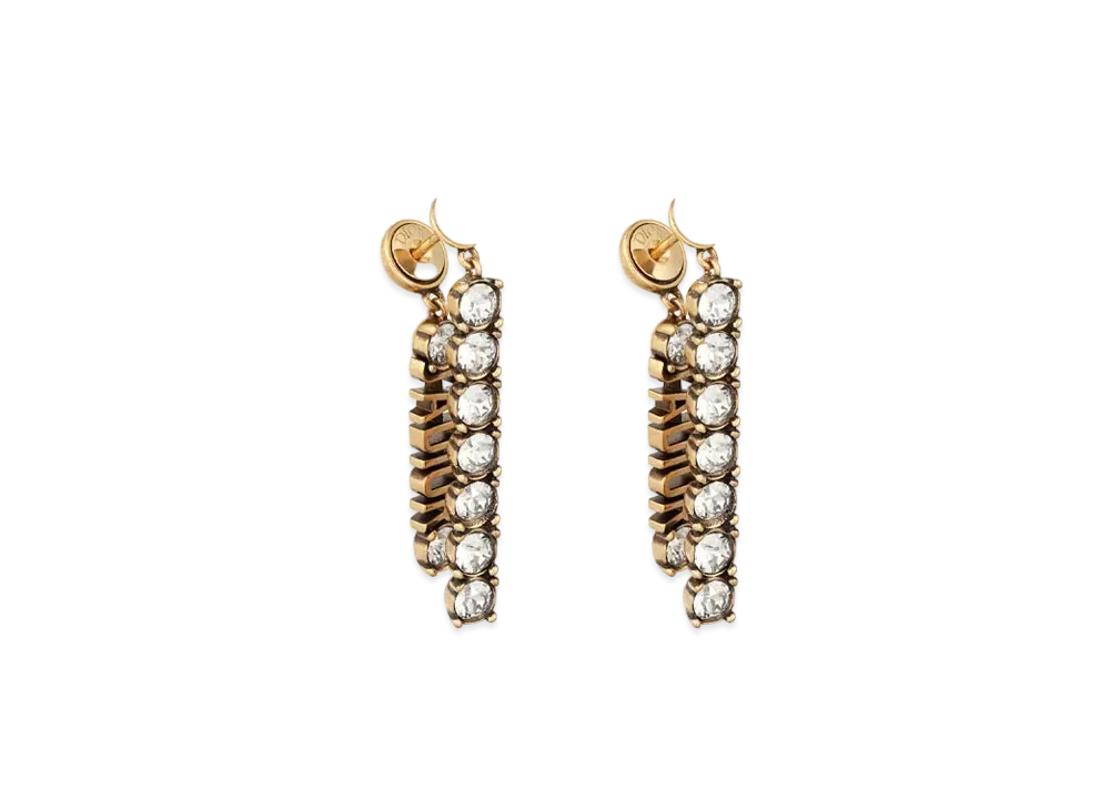 Dior Tribales Earrings "Gold/White"