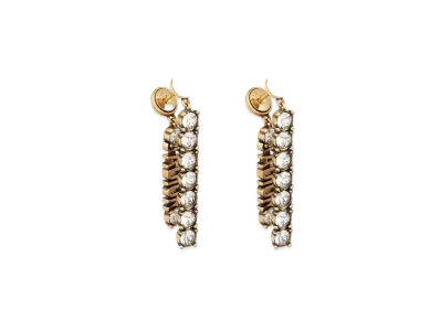 Dior Tribales Earrings "Gold/White"