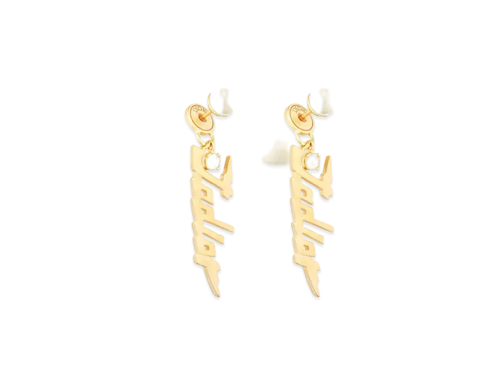 Dior Tribales Earrings "Gold/White"
