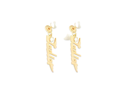 Dior Tribales Earrings "Gold/White"