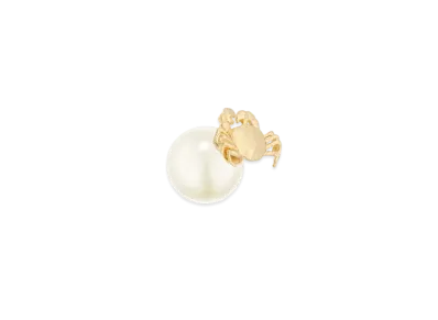 Dior Tribales Cancer Earring Metal and a White Resin Pearl Online Exclusive "Gold"