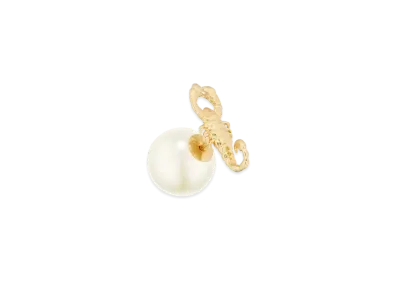 Dior Tribales Scorpio Earring Metal and a White Resin Pearl Online Exclusive "Gold"