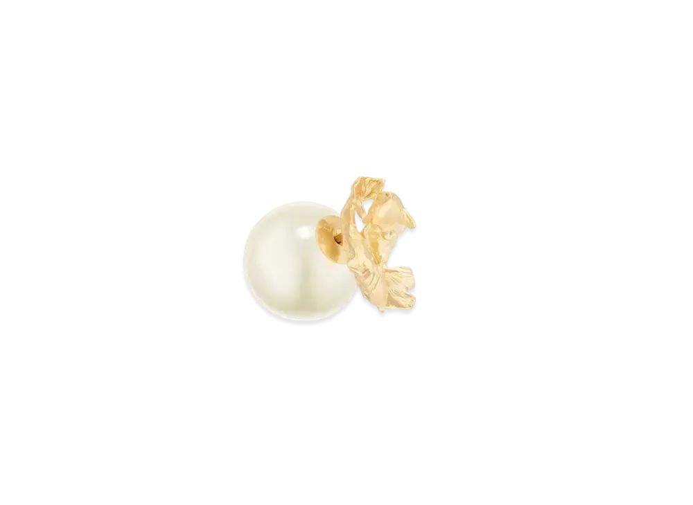 Dior Tribales Pisces Earring Metal and a White Resin Pearl Online Exclusive "Gold"
