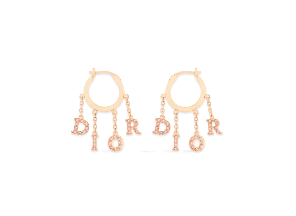 Dior Dio(r)evolution Earrings Finish Metal and Crystals "Pink"