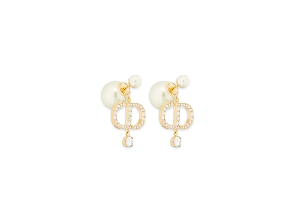 Dior Tribales Earrings Metal and Crystals "Gold/Silver"