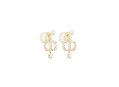 Dior Tribales Earrings Metal and Crystals "Gold/Silver"