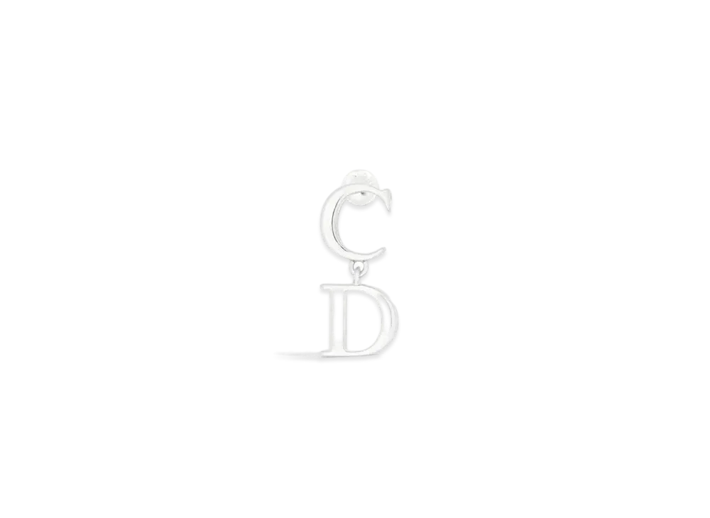 Dior Letters Earring Brass "Silver"