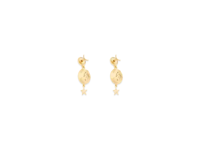 Dior Tribales Earrings Metal with Resin Pearls and Crystals "Gold"
