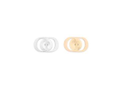 Dior CD Icon Earrings Gold-Plated Silver "Silver/Yellow Gold"