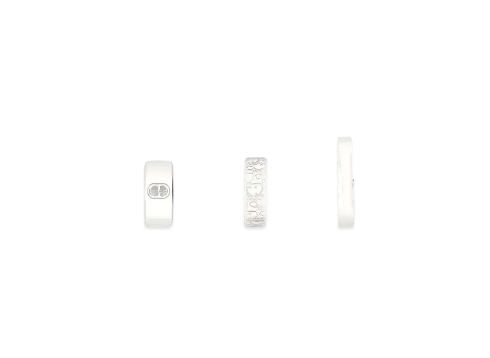 Dior Oblique Earring Set Brass "Silver"