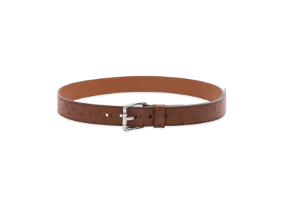 LOEWE Roller Curved Belt "Tobacco/Vintage Palladium"