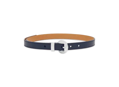 LOEWE Pebble Belt "Deep Navy/Palladium"